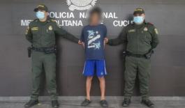 Policía Metropolitana de Cúcuta capturó a alias “loco” Portaba una granada para mortero y munición para fusil