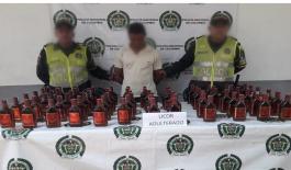 Capturado con licor adulterado en las vías de la Zona Bananera capturado-licor adulterado-zona bananera-cuadrante vial-magdalena-contrabando-construyendo seguridad
