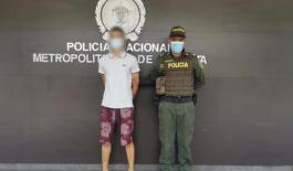 La Policía Nacional capturó una persona por el delito de homicidio Capturado