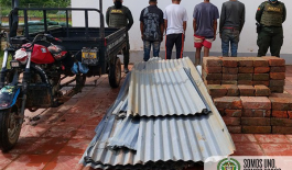 cuatro capturados por hurto en La Primavera Vichada Trabajamos para contrarrestar el hurto en el departamento de Vichada