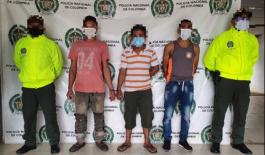 Capturamos a tres hombres por los delitos de hurto calificado y agravado Capturamos a tres hombres por los delitos de hurto calificado y agravado