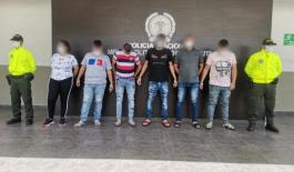 Desarticulada banda delincuencial denominada “Los Cazadores” Ocho personas capturadas deja la acción operativa
