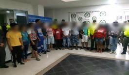 desmantelado grupo común organizado 11 allanamientos de manera simultánea 13 capturados