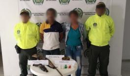 Dos capturados en allanamiento por la SIJIN en Tucurinca (Zona Bananera) dos capturados-drogas-magdalena-zona bananera-sijin-estupefaciente-escopeta