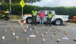 La droga venía desde Cali con destino a Manizales 12 kilos de marihuana venían encaletados en latas de conservas