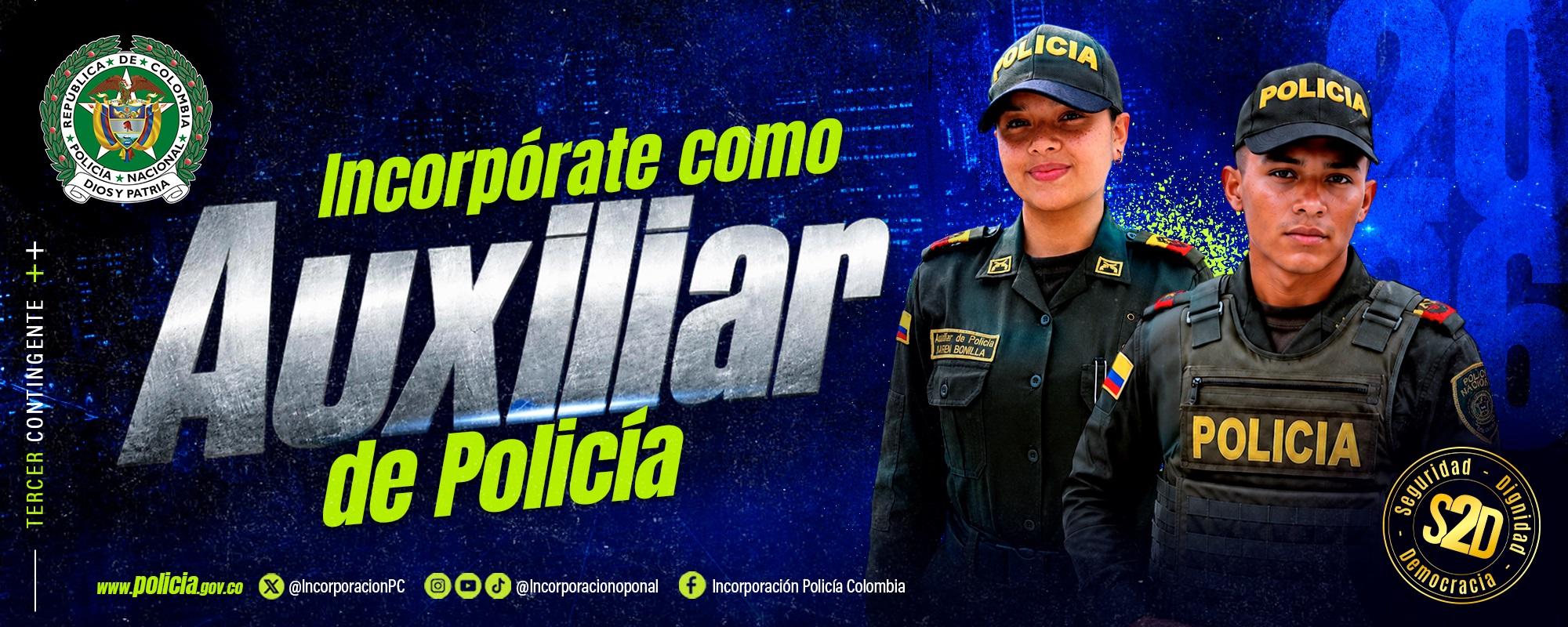 Convocatoria auxiliares tercer contingente