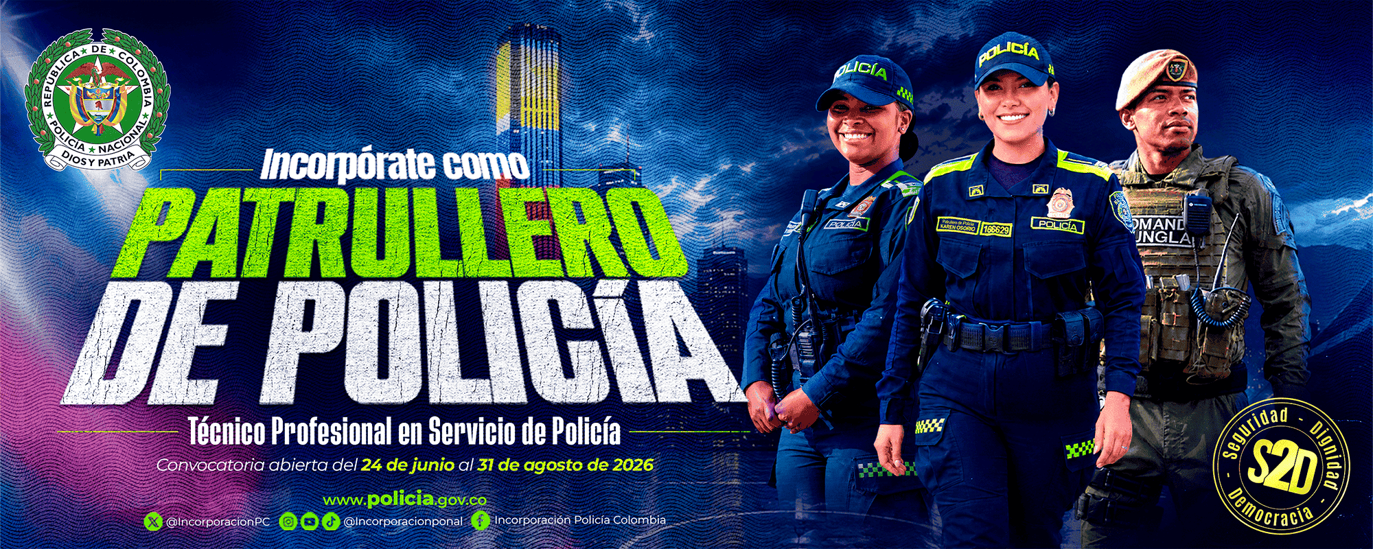 Convocatoria Patrullero de Polic&iacute;a 2026-II