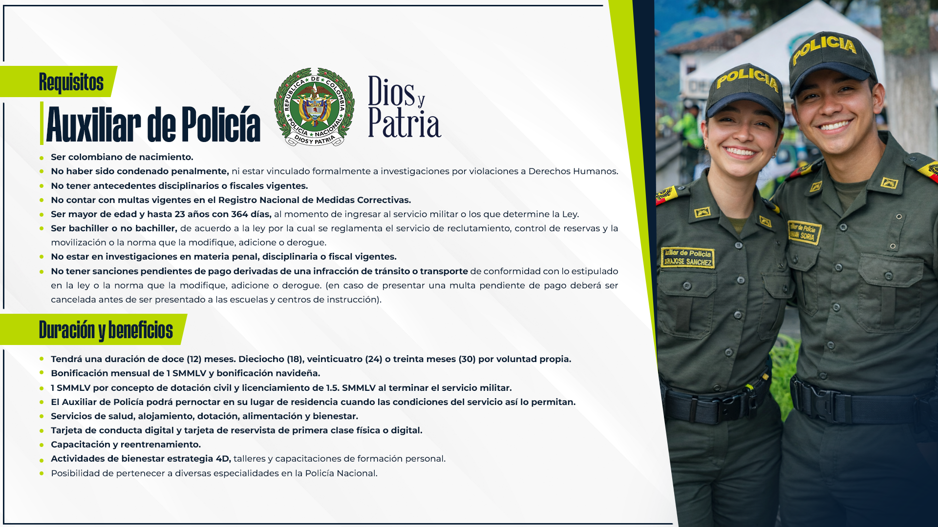 requisitos 2026 - auxiliar de polic&iacute;a