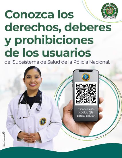 Conozca los derechos y deberes para los usuarios del Subsistema de Salud de la Policía Nacional