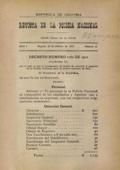 Portada de la Revista de la Policía