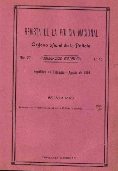 Portada de la Revista de la Policía