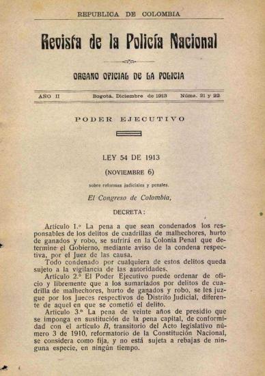 Portada de la Revista de la Policía