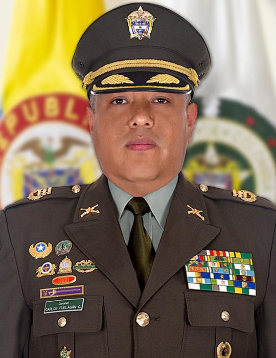 CR. Carlos Efrén Fuelagán Cabrera - Comandante Departamento de Policía Santander