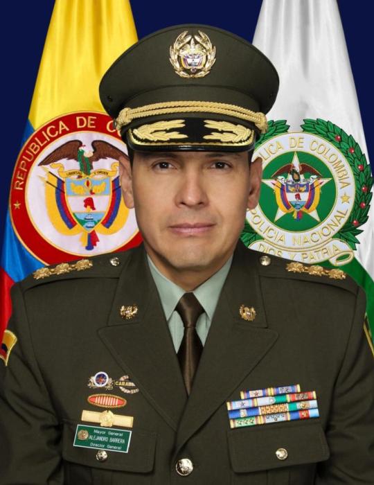 Mayor general Jes&uacute;s Alejandro Barrera Pe&ntilde;a