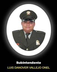 Subintendente LUIS DANOVER VALLEJO ONEL