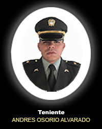 Fotografía del Señor Te. Andrés Gilberto Osorio Alvarado quien falleció en cumplimiento de su deber.